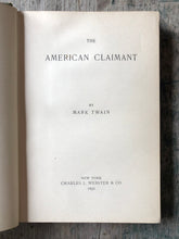 Load image into Gallery viewer, The American Claimant by Mark Twain