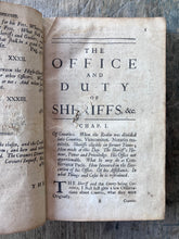 Load image into Gallery viewer, The Compleat Sheriff: Wherein is Set Forth, His Office and Authority