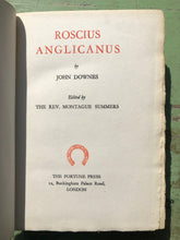 Load image into Gallery viewer, Roscius Anglicanus by John Downes