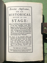 Load image into Gallery viewer, Roscius Anglicanus by John Downes