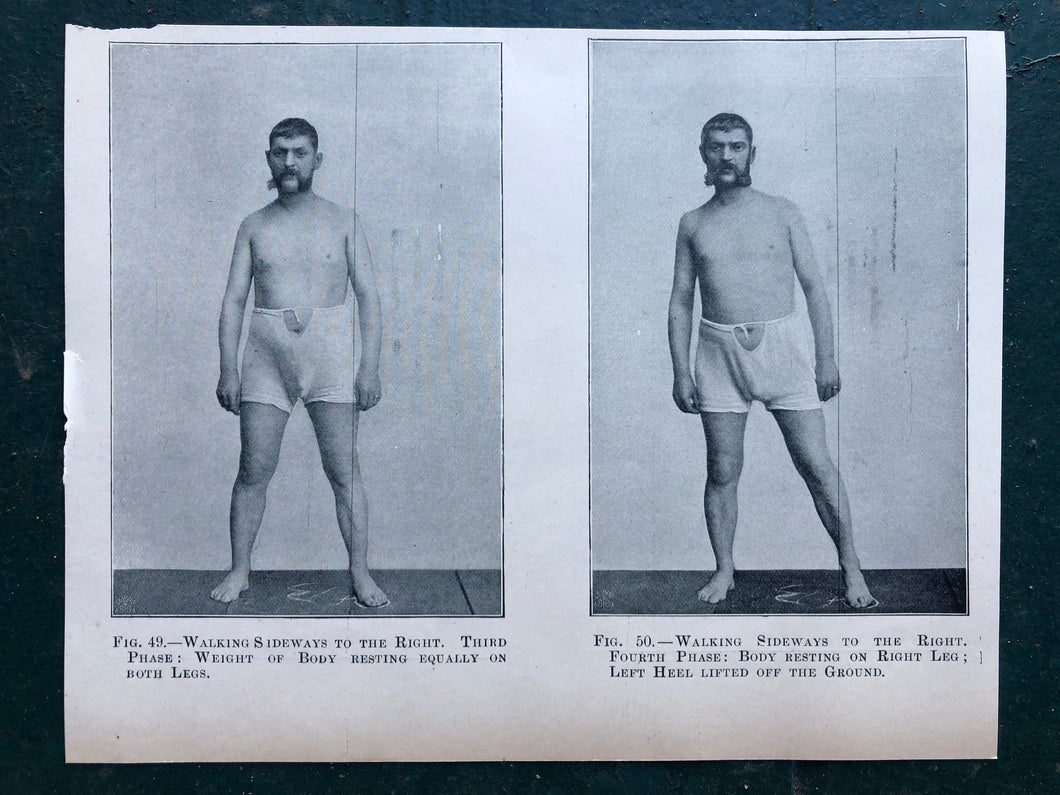 Figs. 49 and 50. Print from “The Treatment of Tabetic Ataxia by Means of Systematic Exercise” by Dr. H. S. Frenkel