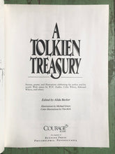 Load image into Gallery viewer, A Tolkien Treasury. Edited by Alida Becker. Illustrations by Michael Green. Color illustrations by Tim Kirk