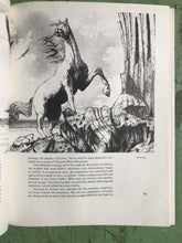 Load image into Gallery viewer, A Tolkien Treasury. Edited by Alida Becker. Illustrations by Michael Green. Color illustrations by Tim Kirk