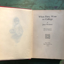 Load image into Gallery viewer, When Patty Went to College by Jean Webster. With illustrations by C. D. Williams