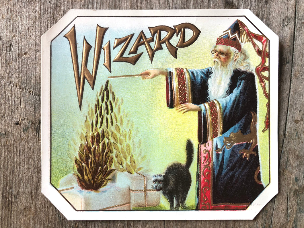 Wizard Cigar Label