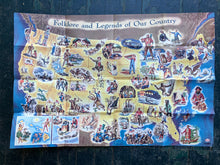 Load image into Gallery viewer, A Special Esso Map of Folklore and Legends of Our Country. With a Guide to the Treasuries of Americana plus a Trip-Plannig Road Map of the U.S.A.
