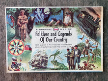 Load image into Gallery viewer, A Special Esso Map of Folklore and Legends of Our Country. With a Guide to the Treasuries of Americana plus a Trip-Plannig Road Map of the U.S.A.
