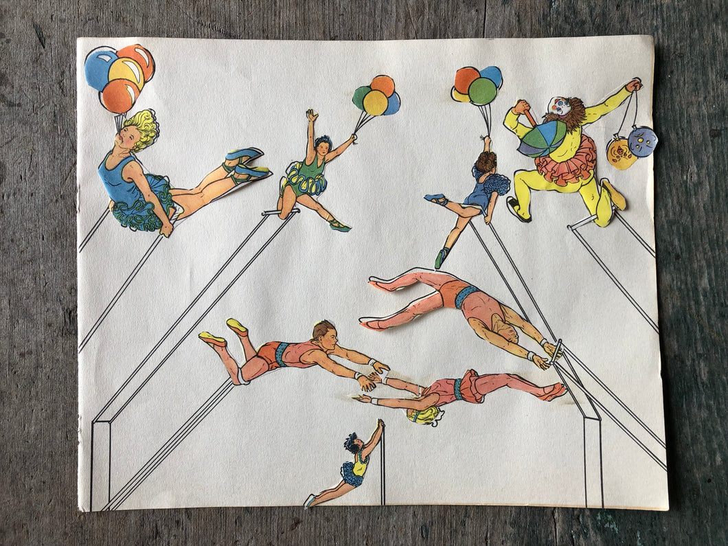Trapeze Print from “Pasting Without Paste: The Circus”