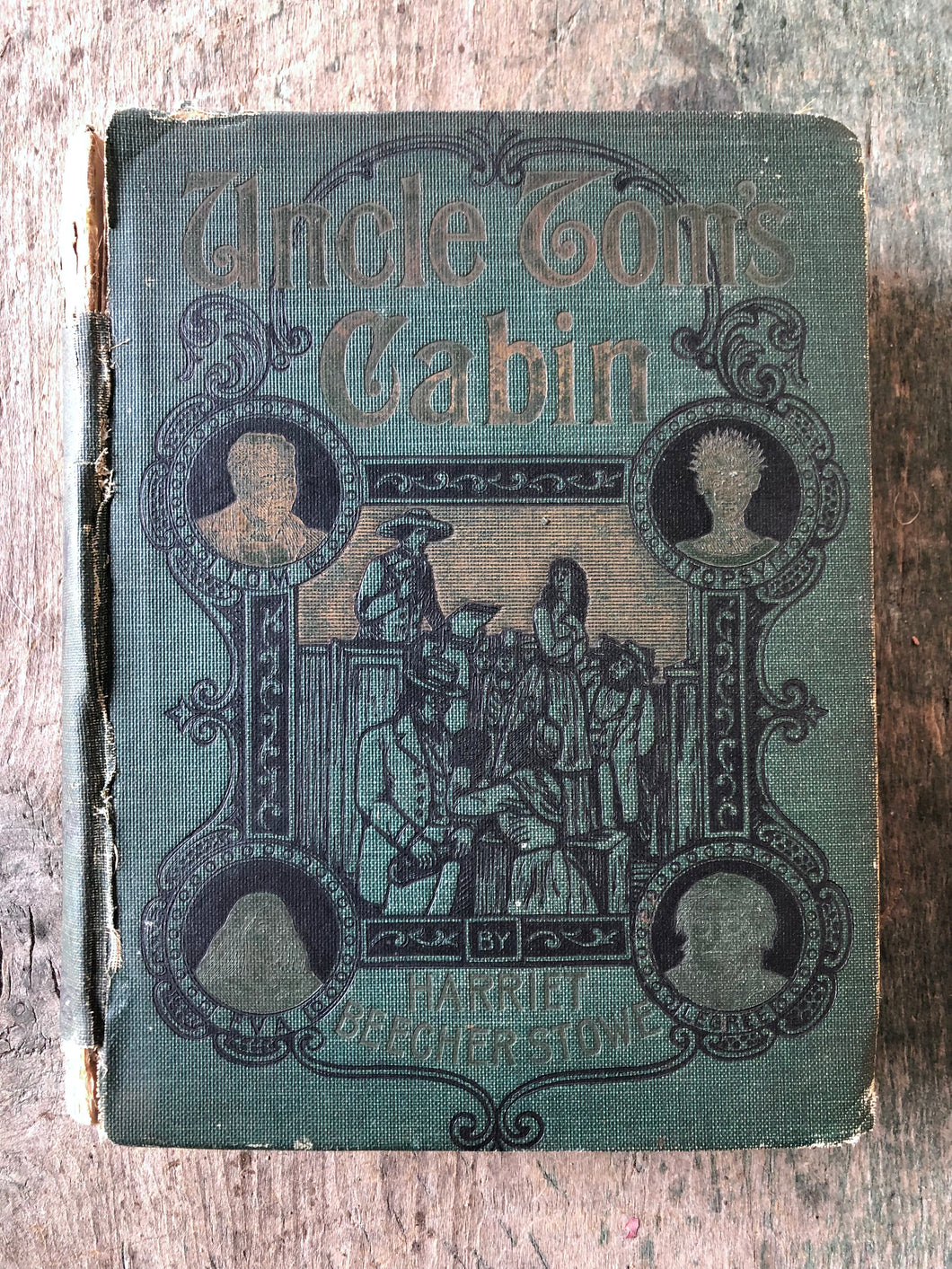 Uncle Tom's Cabin or Life Among the Lowly by Harriet Beecher Stowe. Art Memorial Edition.