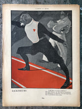 Load image into Gallery viewer, Cover and &quot;Excrimeurs&quot; Double Sided Print from &quot;L&#39;Assiette au Beurre: Les Sportsmen par Xavier Gosé&quot; No. 44. 1st February 1902
