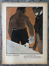 Load image into Gallery viewer, &quot;Yachting&quot; and &quot;Boxer Anglais&quot; Double Sided Print from &quot;L&#39;Assiette au Beurre: Les Sportsmen par Xavier Gosé&quot; No. 44. 1st February 1902
