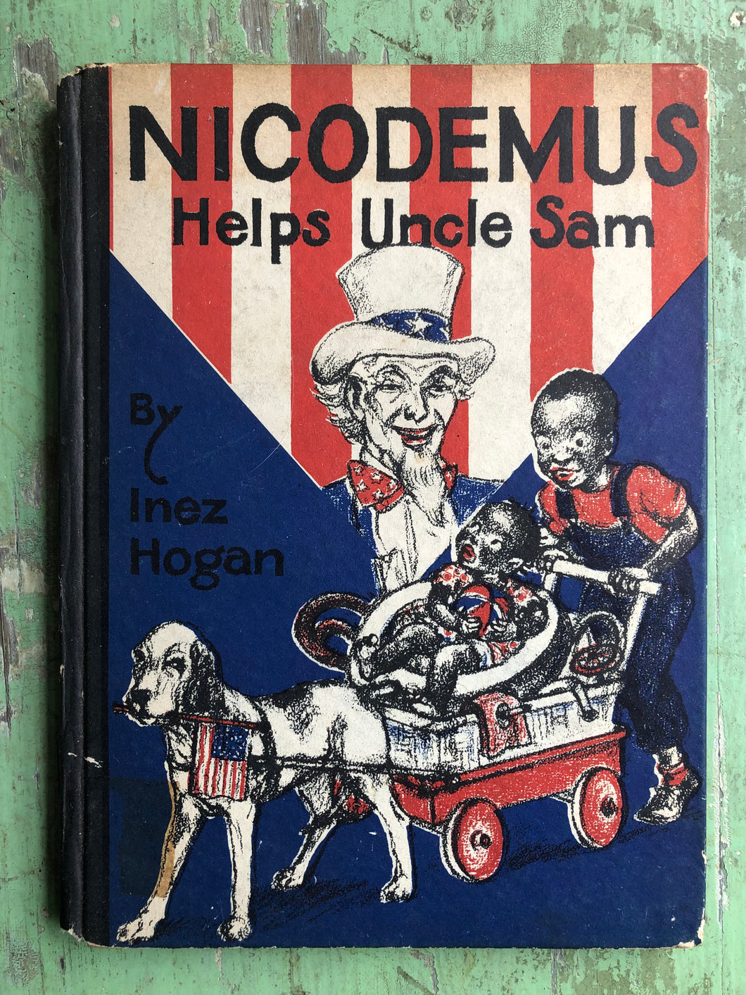 Nicodemus Helps Uncle Sam by Inez Hogan. SIGNED