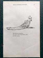 Load image into Gallery viewer, &quot;The Kicking Kangaroo&quot; and &quot;The Lively Learned Lobster&quot; Double-sided Print by Edward Lear from &quot;Nonsense Books.&quot;
