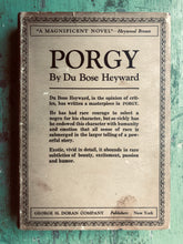 Load image into Gallery viewer, Porgy by Du Bose Hayward. Decorated by Theodore Nadejen
