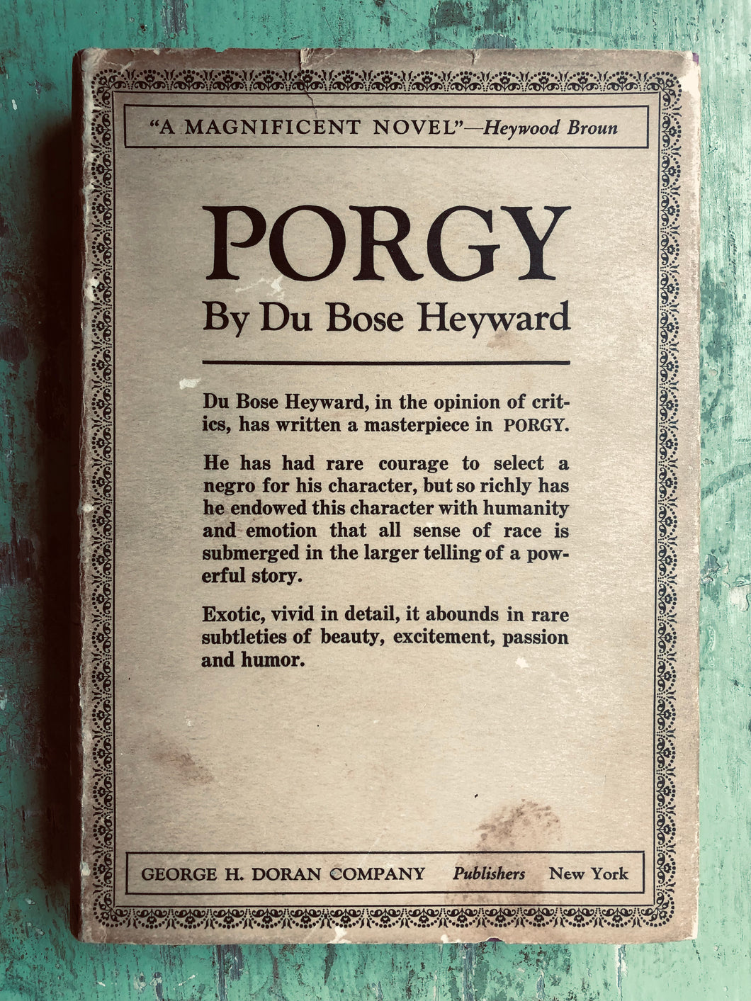 Porgy by Du Bose Hayward. Decorated by Theodore Nadejen