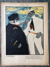 Load image into Gallery viewer, &quot;Yachting&quot; and &quot;Boxer Anglais&quot; Double Sided Print from &quot;L&#39;Assiette au Beurre: Les Sportsmen par Xavier Gosé&quot; No. 44. 1st February 1902
