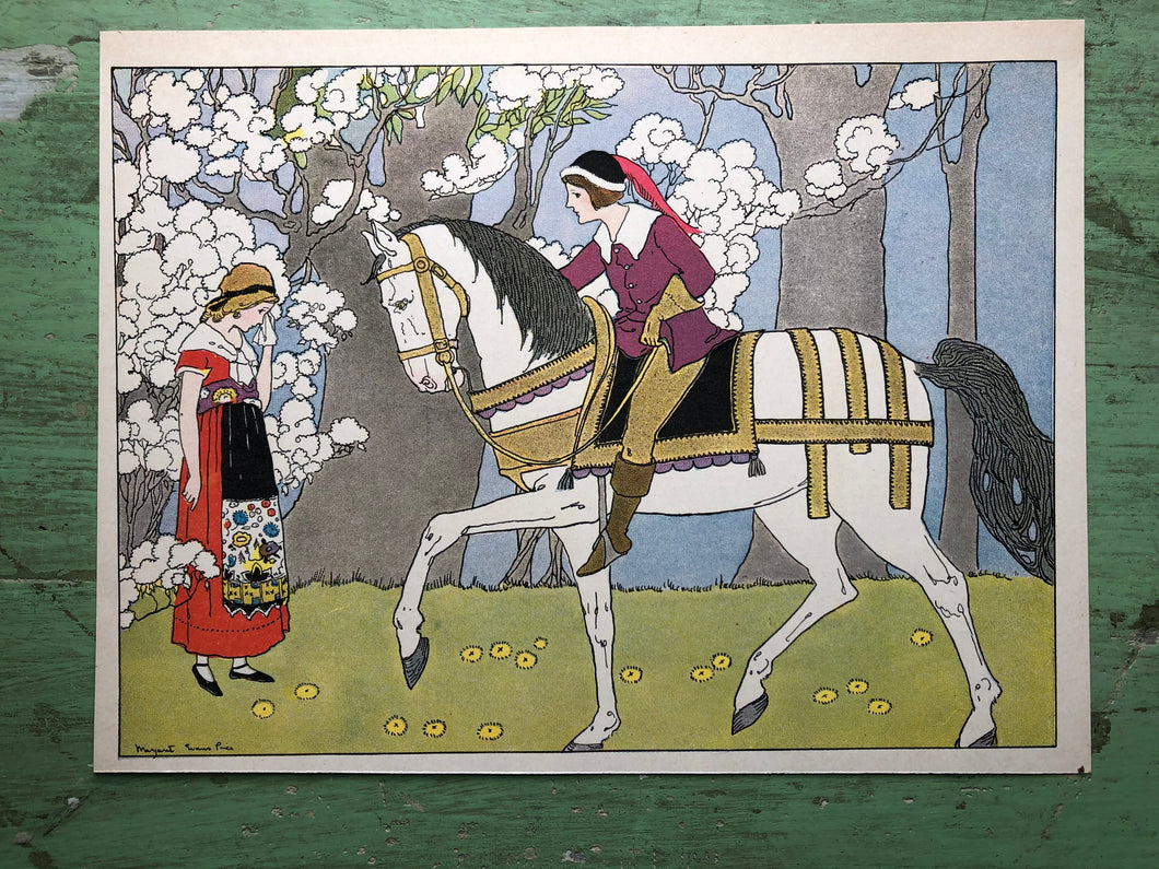 Print illustrated by Margaret Evans Price from “Once Upon a Time: A Book of Old-Time Fairy Tales”