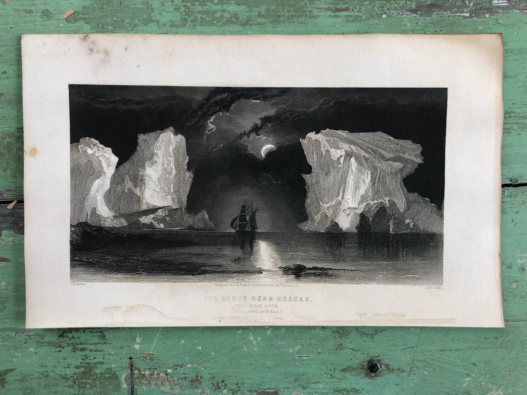 Print from “Arctic Exploration: the Second Grinnell Expedition to Find Sir John Franklin, 1853, 54, 55” by Elisha Kent Kane