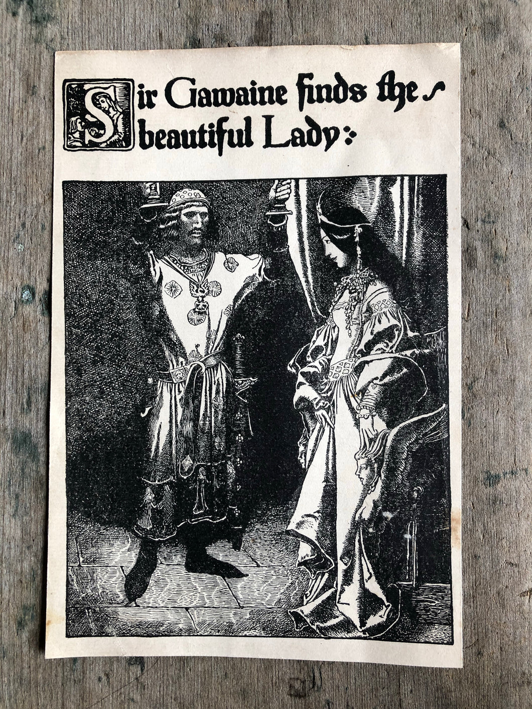 Print from “The Story of King Arthur and His Knights” by Howard Pyle