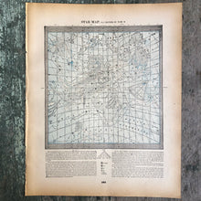 Load image into Gallery viewer, Double Sided Print of Star Maps from “Cram’s Universal Atlas Geographical, Astronomical and Historical&quot;
