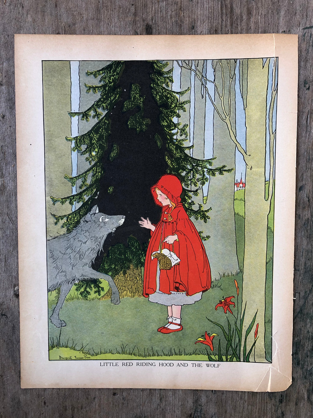 Print illustrated by Margaret Evans Price from “Once Upon a Time: A Book of Old-Time Fairy Tales”