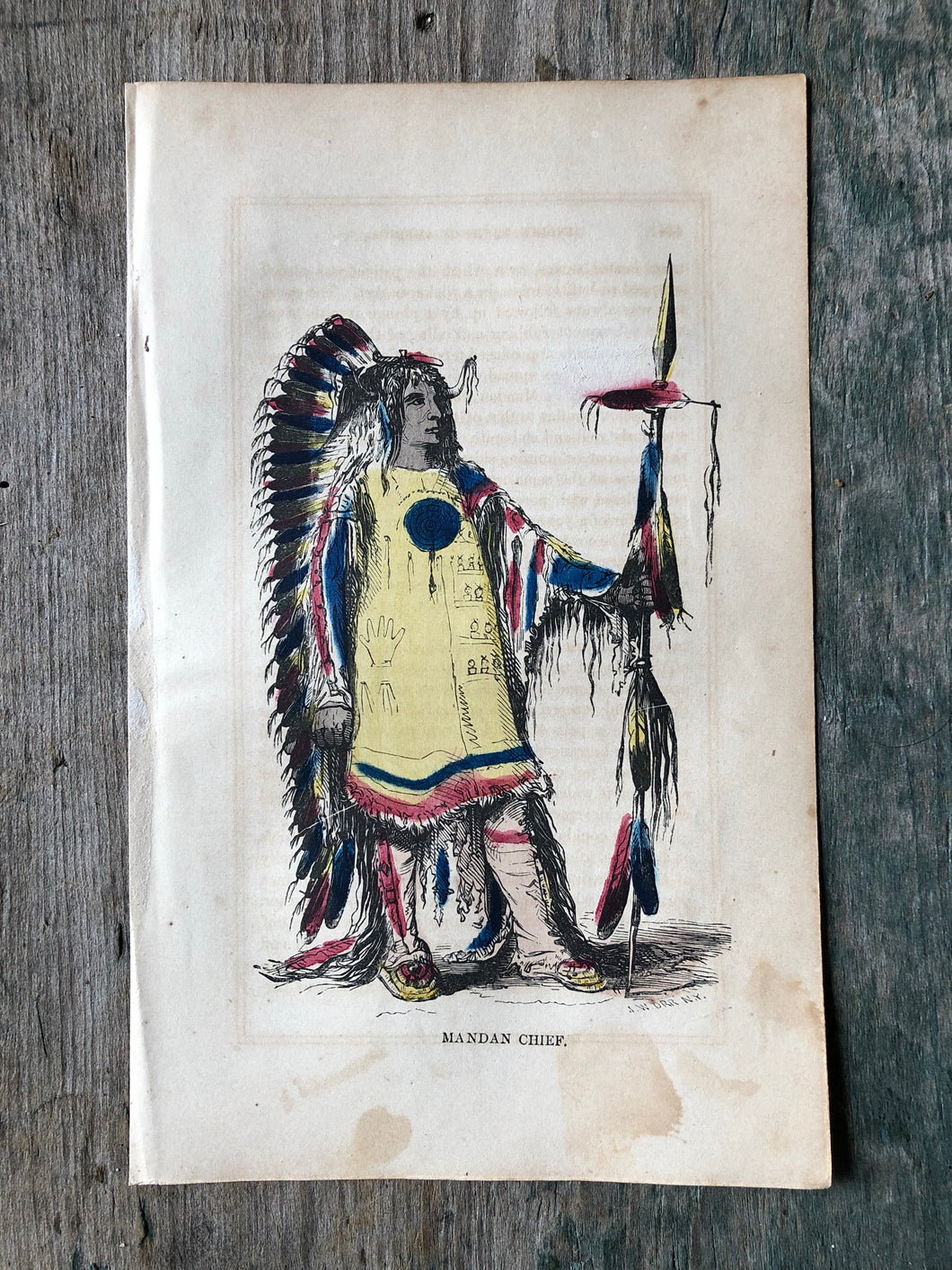 Hand-Colored Plate from The Indian Races of North and South America by Charles De Wolf Brownell