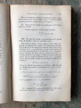 Load image into Gallery viewer, The Elements of Algebra: Designed for the Use of Students in University. by James Wood.
