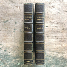 Load image into Gallery viewer, Selected Essays of Dr. Johnson. Edited by George Birkbeck Hill with etchings by Herbert Railton. Two Volumes.
