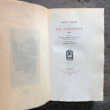 Load image into Gallery viewer, Selected Essays of Dr. Johnson. Edited by George Birkbeck Hill with etchings by Herbert Railton. Two Volumes.

