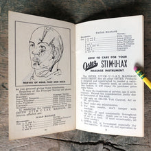 Load image into Gallery viewer, Oster Stim•U•Lax Instruction Manual
