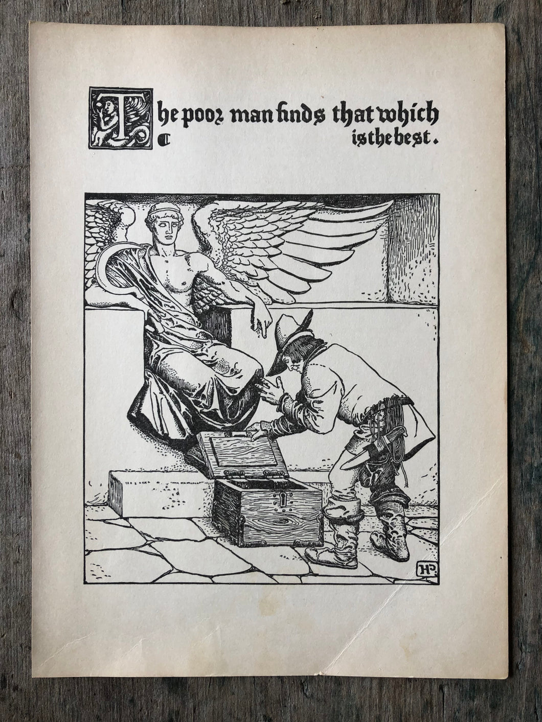 Print from The Wonder Clock by Howard Pyle