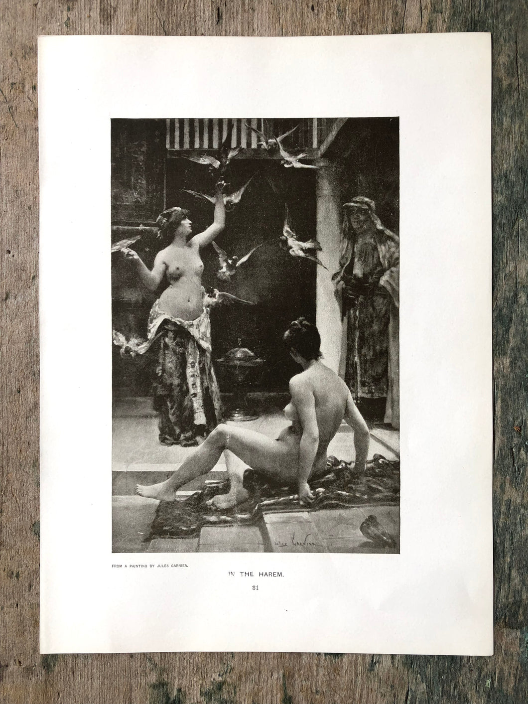 In the Harem reproduced from a painting by Jules Garnier