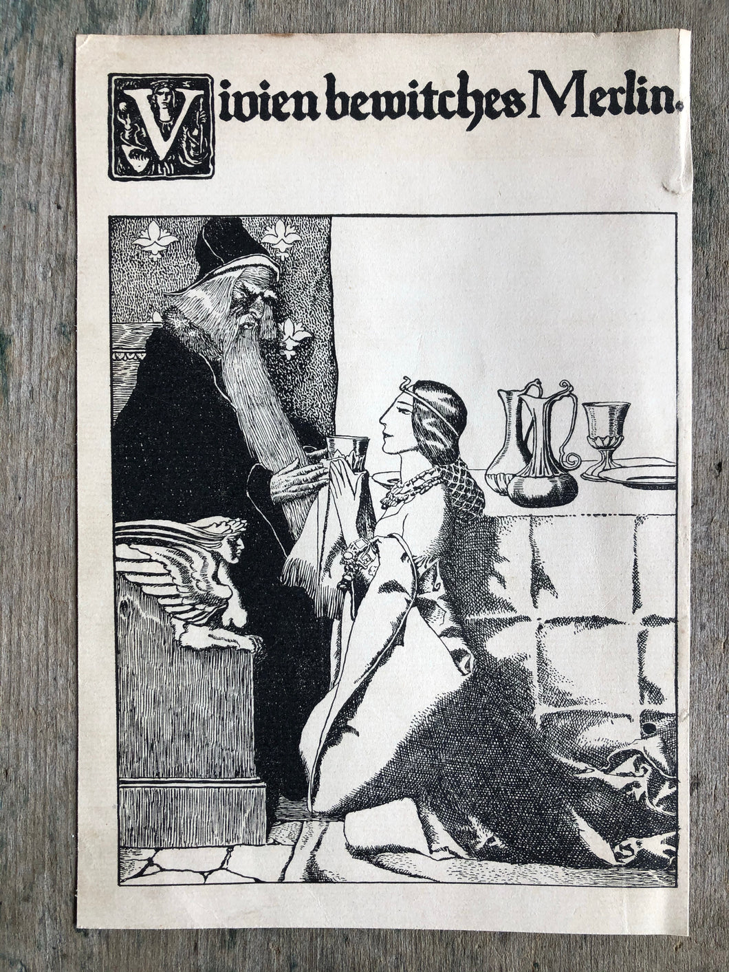 Print from “The Story of King Arthur and His Knights” by Howard Pyle