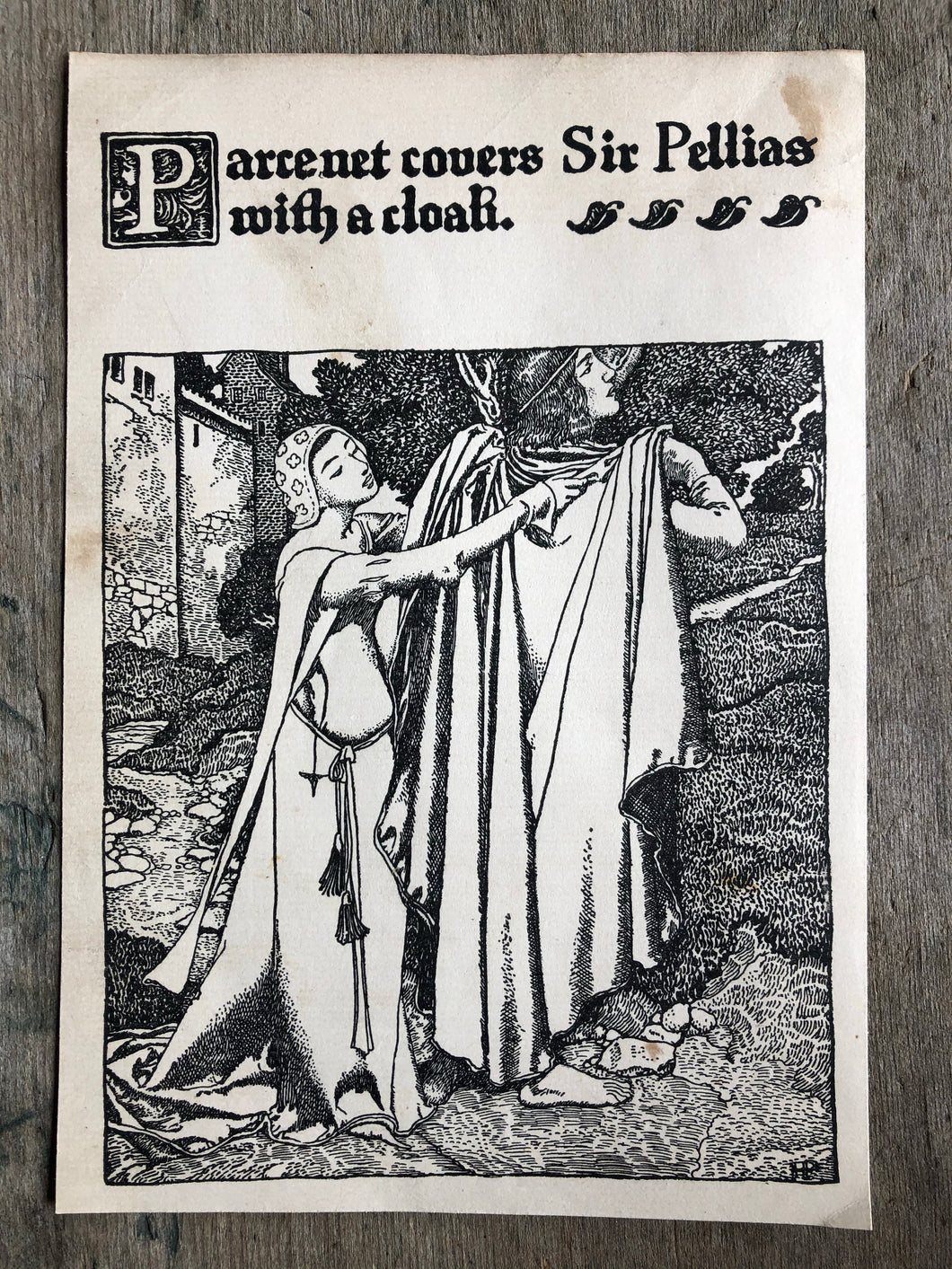 Print from “The Story of King Arthur and His Knights” by Howard Pyle