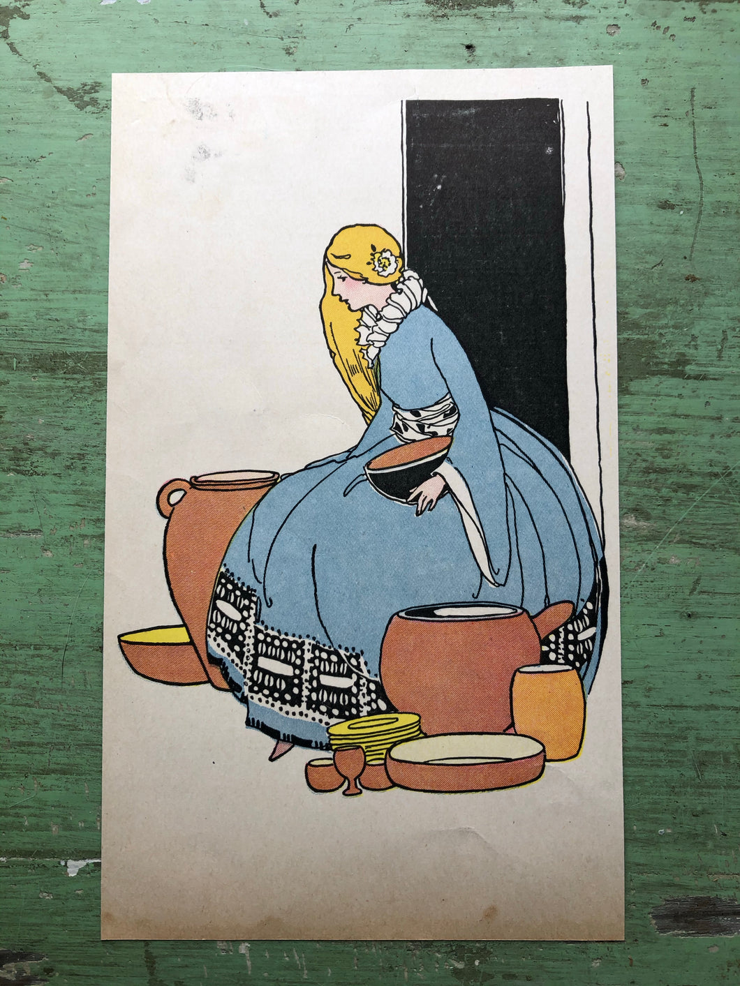 Print illustrated by Margaret Evans Price from “Once Upon a Time: A Book of Old-Time Fairy Tales”