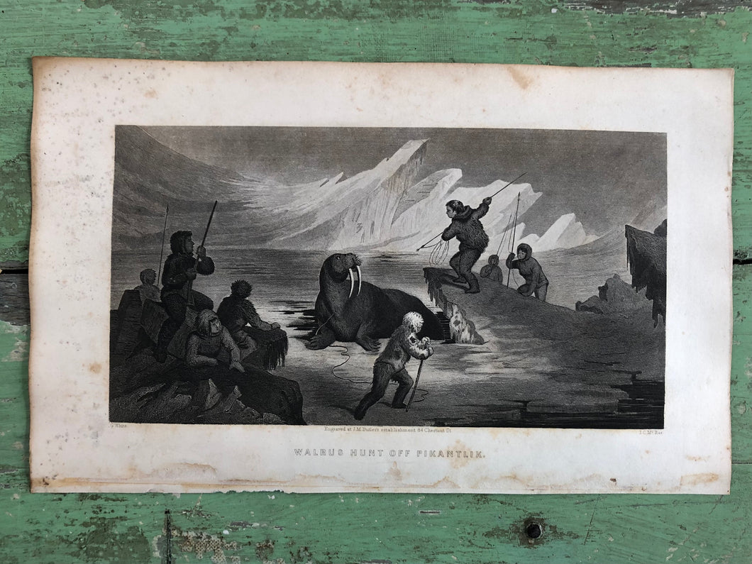 Print from “Arctic Exploration: the Second Grinnell Expedition to Find Sir John Franklin, 1853, 54, 55” by Elisha Kent Kane