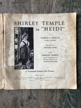 Load image into Gallery viewer, “Shirley Temple in ‘Heidi’” from the story by Johanni Spyri
