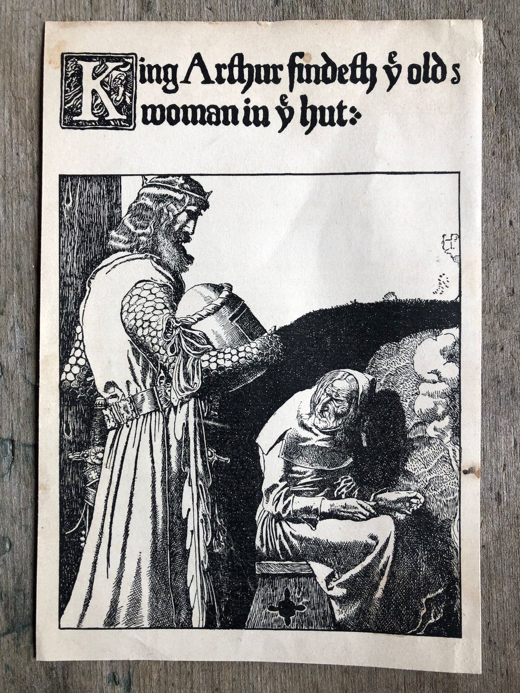 Print from “The Story of King Arthur and His Knights” by Howard Pyle