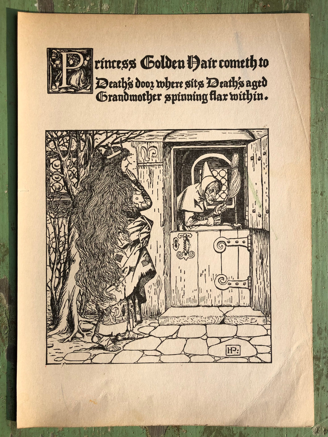 Print from The Wonder Clock by Howard Pyle