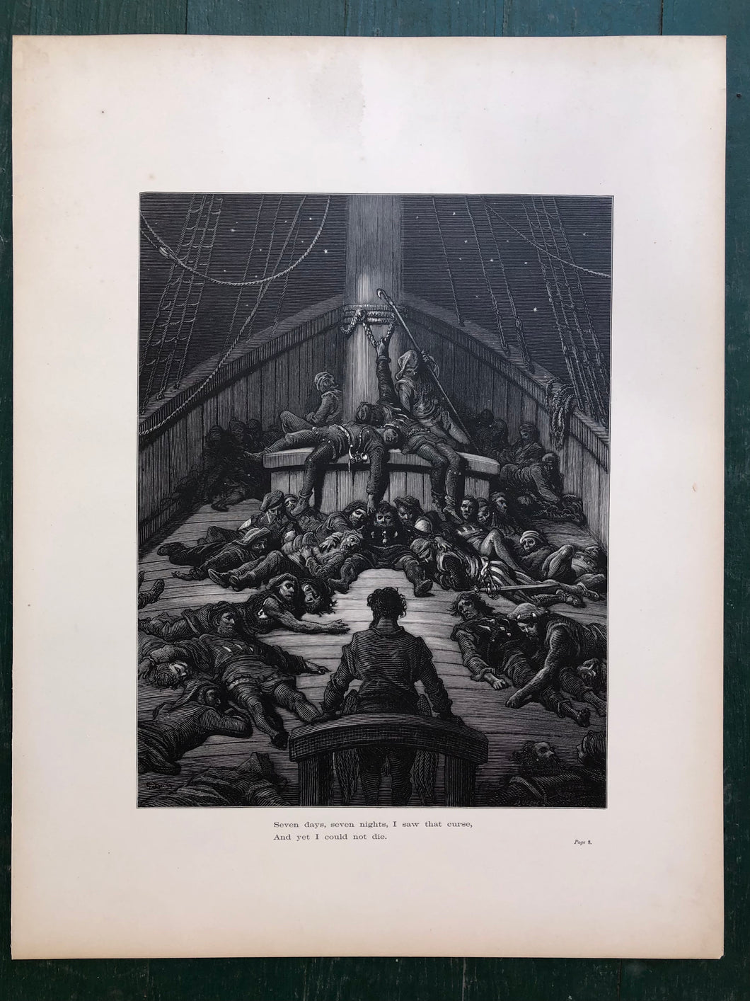 Gustave Dore Print from the Rime of the Ancient Mariner by Samuel Taylor Coleridge