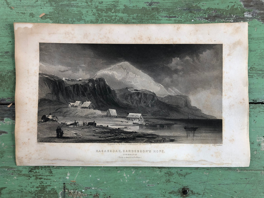 Print from “Arctic Exploration: the Second Grinnell Expedition to Find Sir John Franklin, 1853, 54, 55” by Elisha Kent Kane