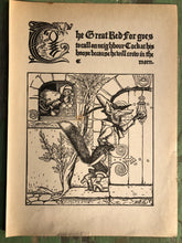 Load image into Gallery viewer, Double-sided Print from The Wonder Clock by Howard Pyle
