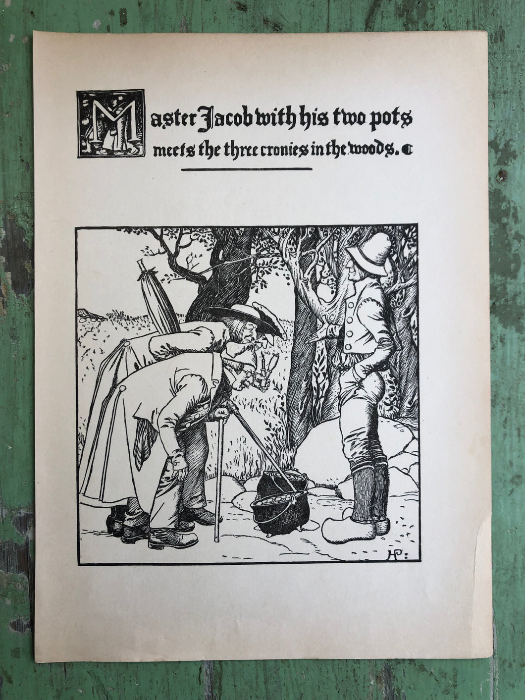 Print from The Wonder Clock by Howard Pyle