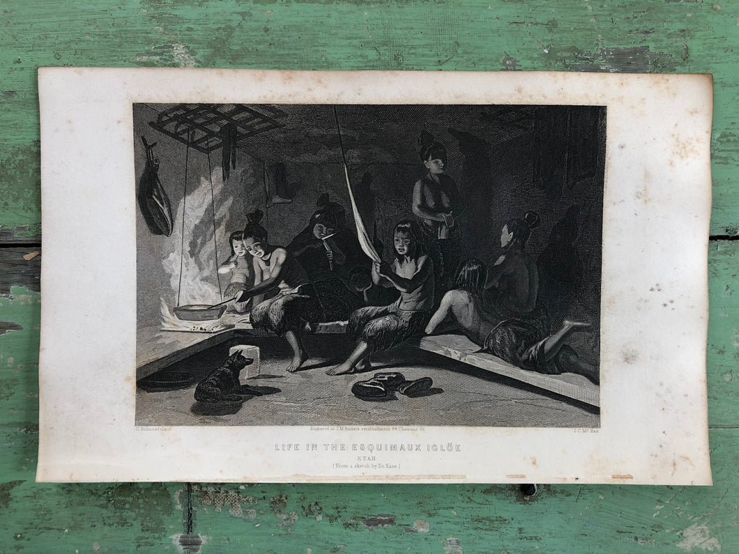 Print from “Arctic Exploration: the Second Grinnell Expedition to Find Sir John Franklin, 1853, 54, 55” by Elisha Kent Kane