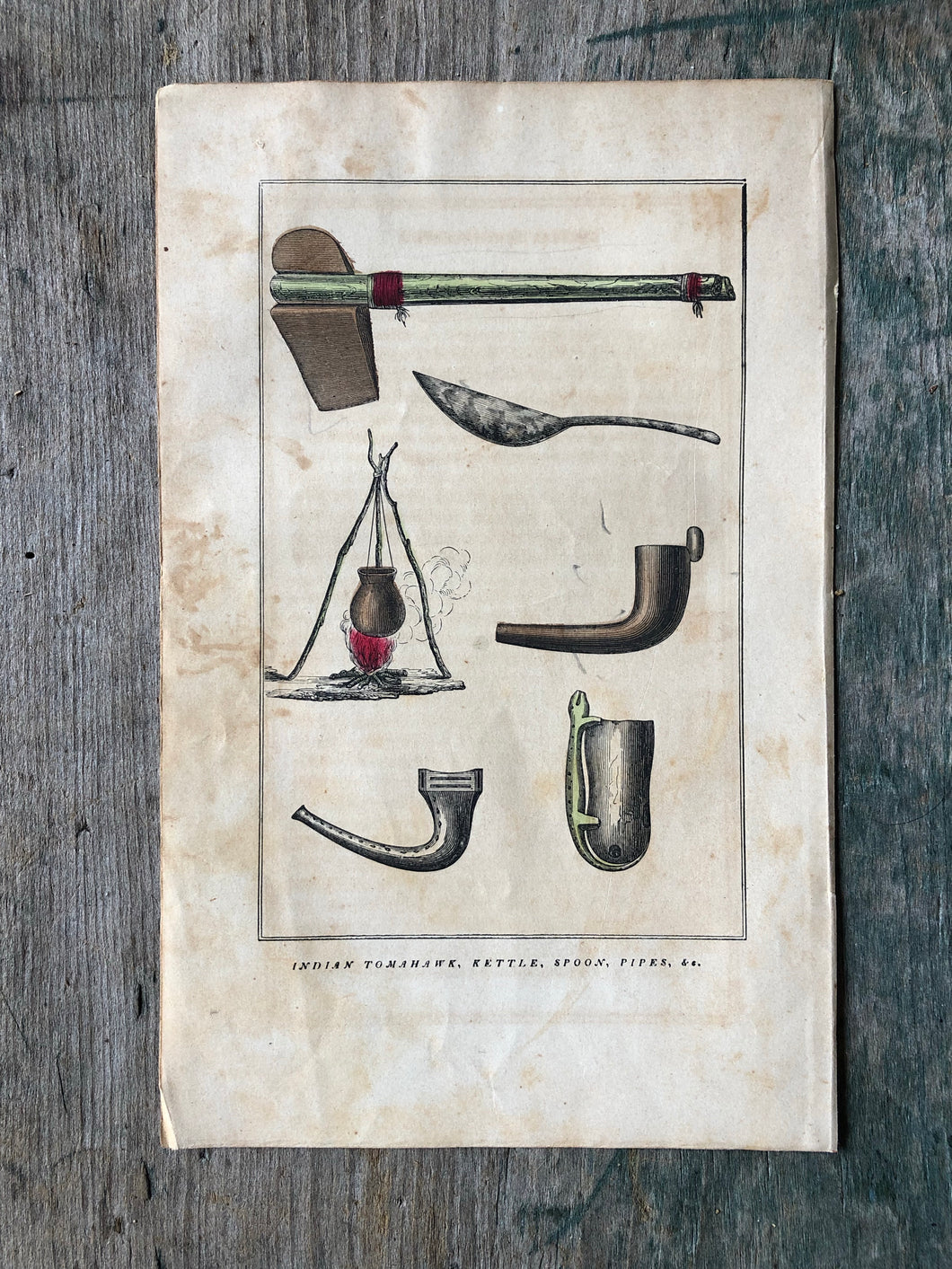 Hand-Colored Plate from The Indian Races of North and South America by Charles De Wolf Brownell