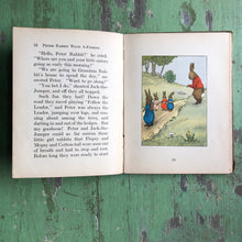 Load image into Gallery viewer, When Peter Rabbit Went A-Fishing by Linda Steven’s Almond. With Illustrations from Original Drawings by Margaret Campbell Hooped
