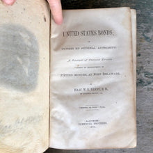 Load image into Gallery viewer, &quot;United States Bonds: or Duress by Federal Authority: A Journal of Current Events During an Imprisonment Fifteen Months, at Fort Delaware&quot; by Isaac W. K. Handy
