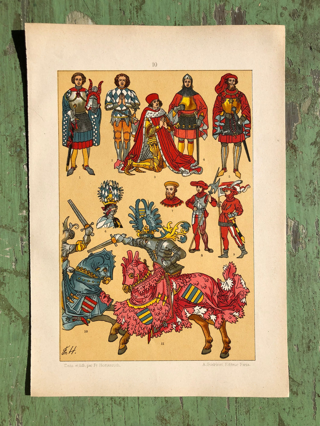 Early 20th Century Print of Medieval Armor