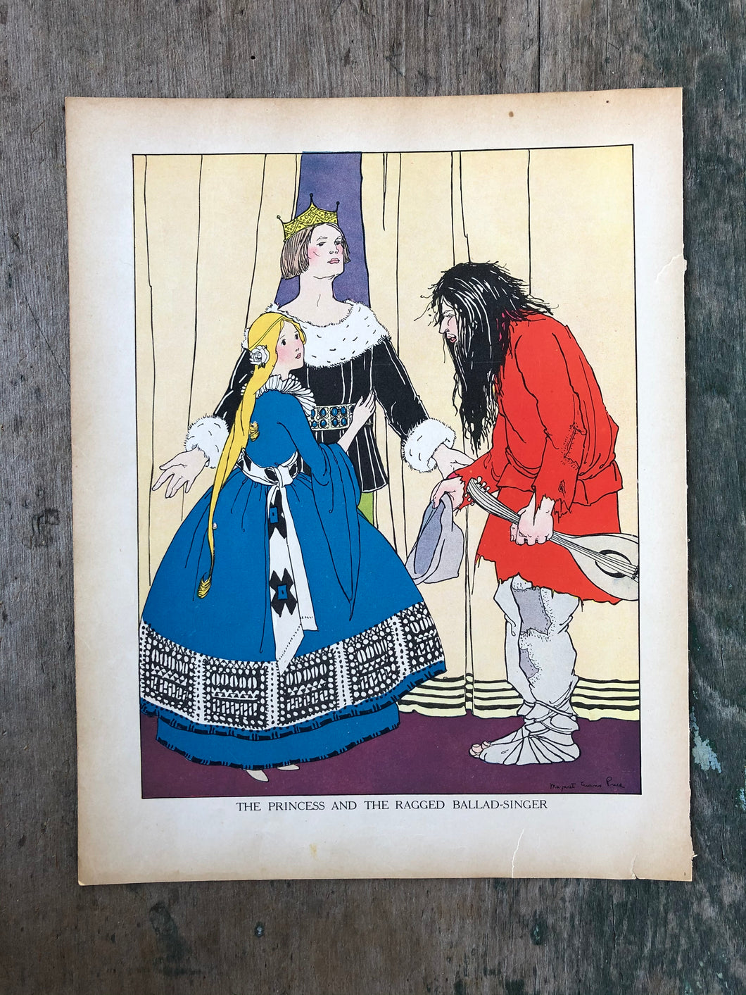 Print illustrated by Margaret Evans Price from “Once Upon a Time: A Book of Old-Time Fairy Tales”