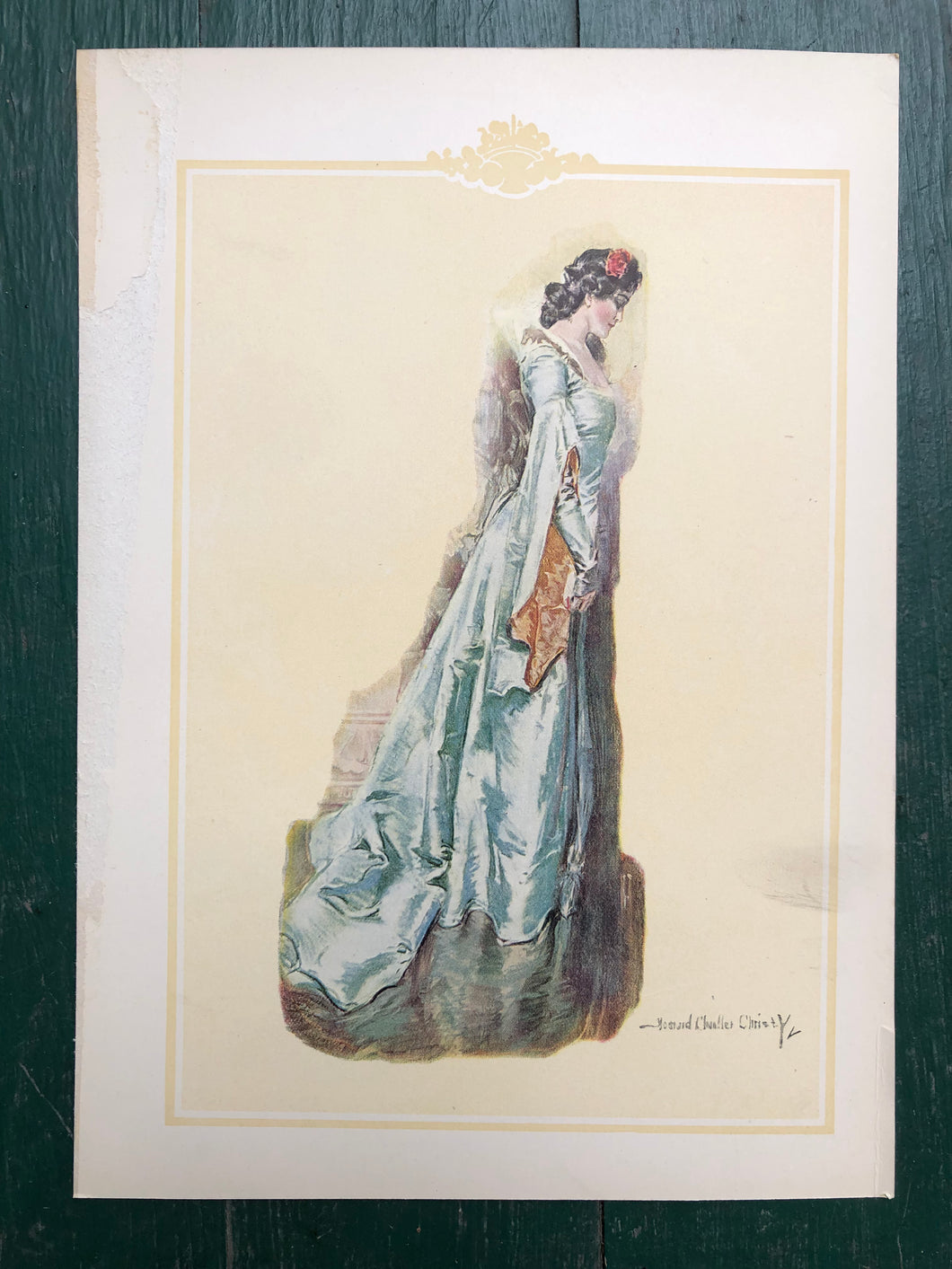 Print from “The Christy Girl” drawn by Howard Chandler Christy